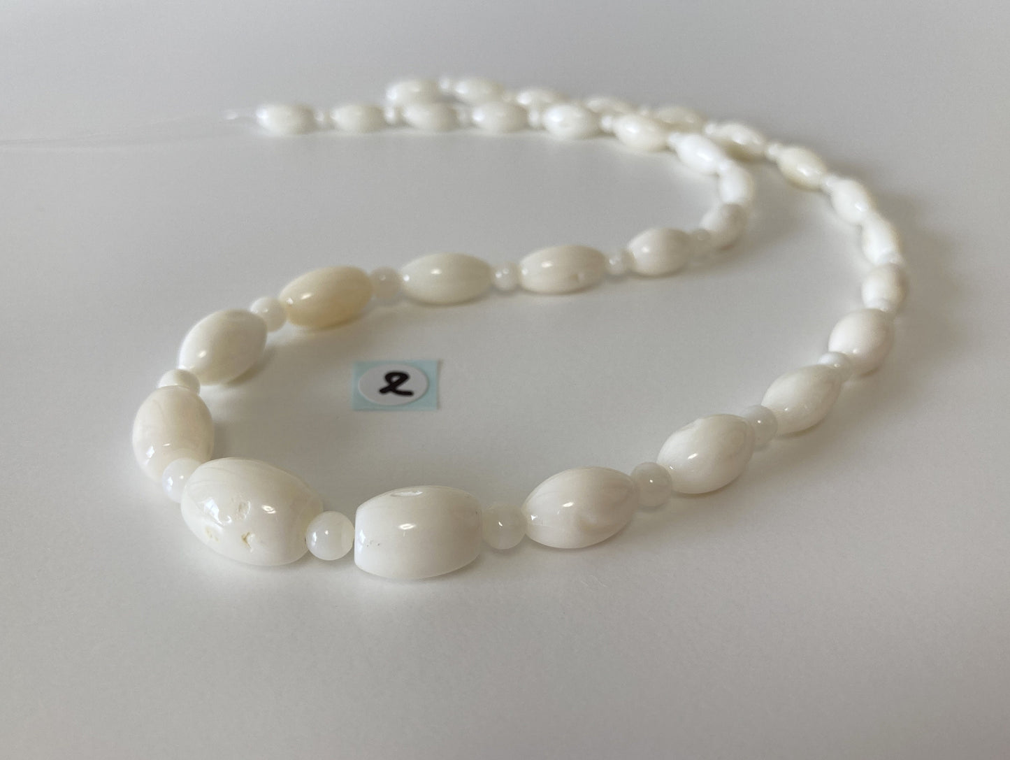 Natural White Color Bicone & Round Gradation Full-Strand Coral Beads, Pure White Genuine Coral, Barrel shape, Marquise Shape, Jewelry Making