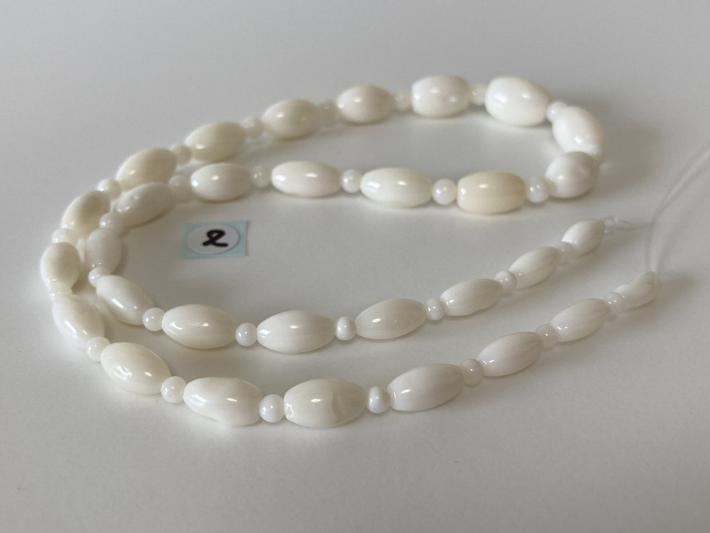 Natural White Color Bicone & Round Gradation Full-Strand Coral Beads, Pure White Genuine Coral, Barrel shape, Marquise Shape, Jewelry Making