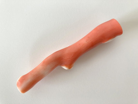 Coral branch 85mm, Japanese Momo Coral Branch, Natural Orange Color Coral Branch, Genuine Coral, For Jewelry making