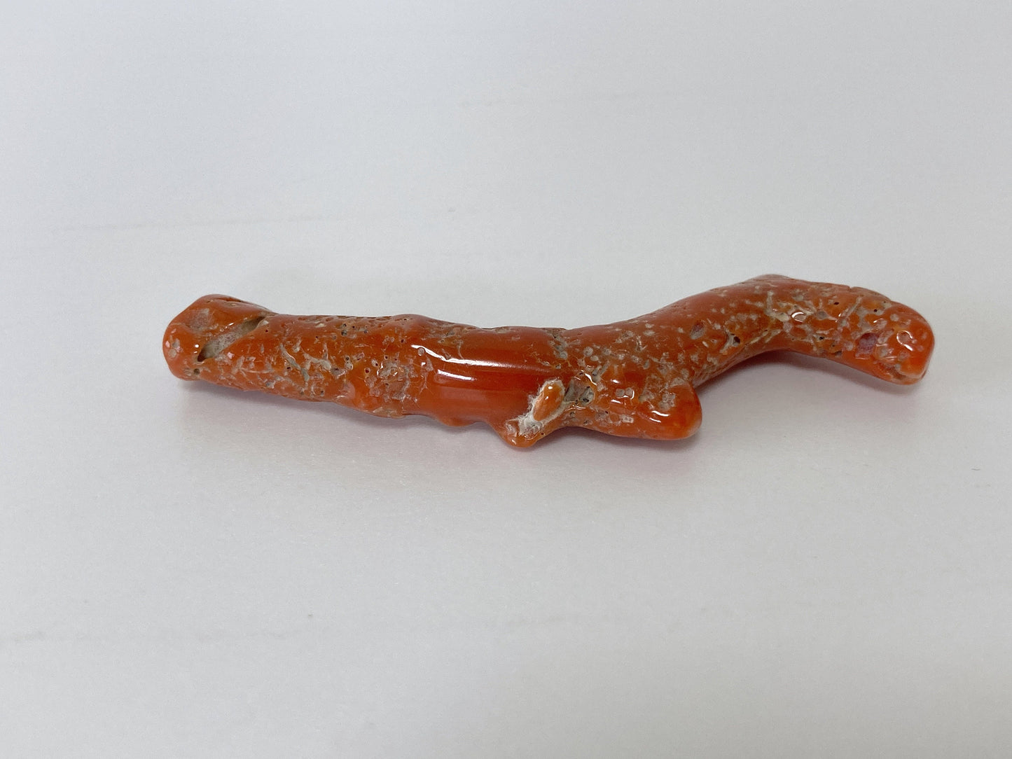 Japanese red(Aka) coral branch , Natural red color coral for jewelry making, Drilled hole on top