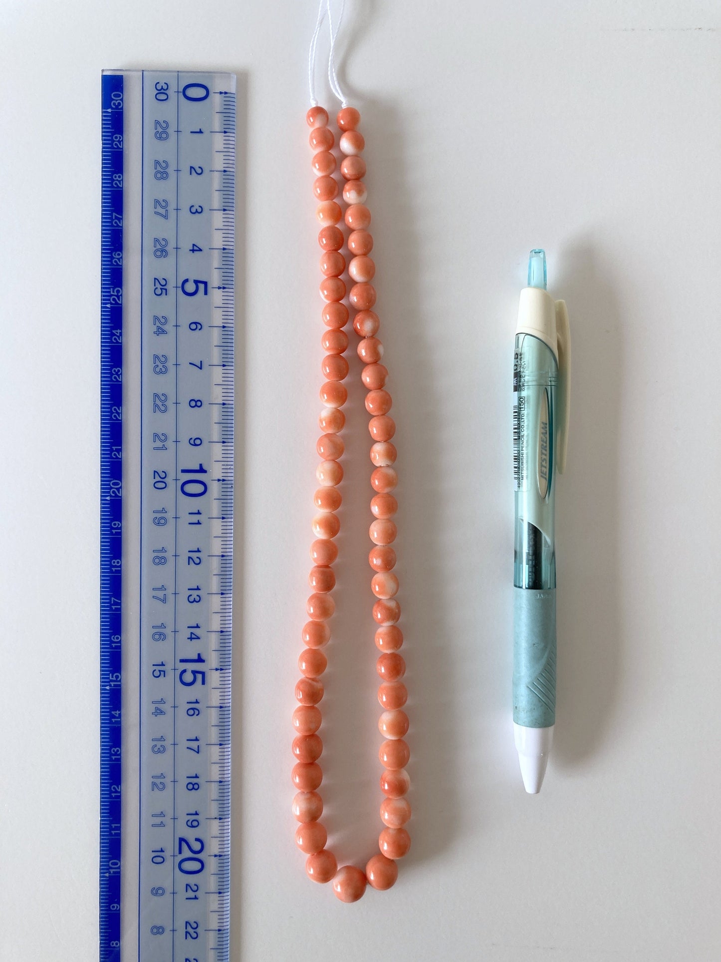 Natural Momo Coral 5.7-9mm round beads strand, 16inches, 41cm, Orange Coral for jewelry making, Natural color