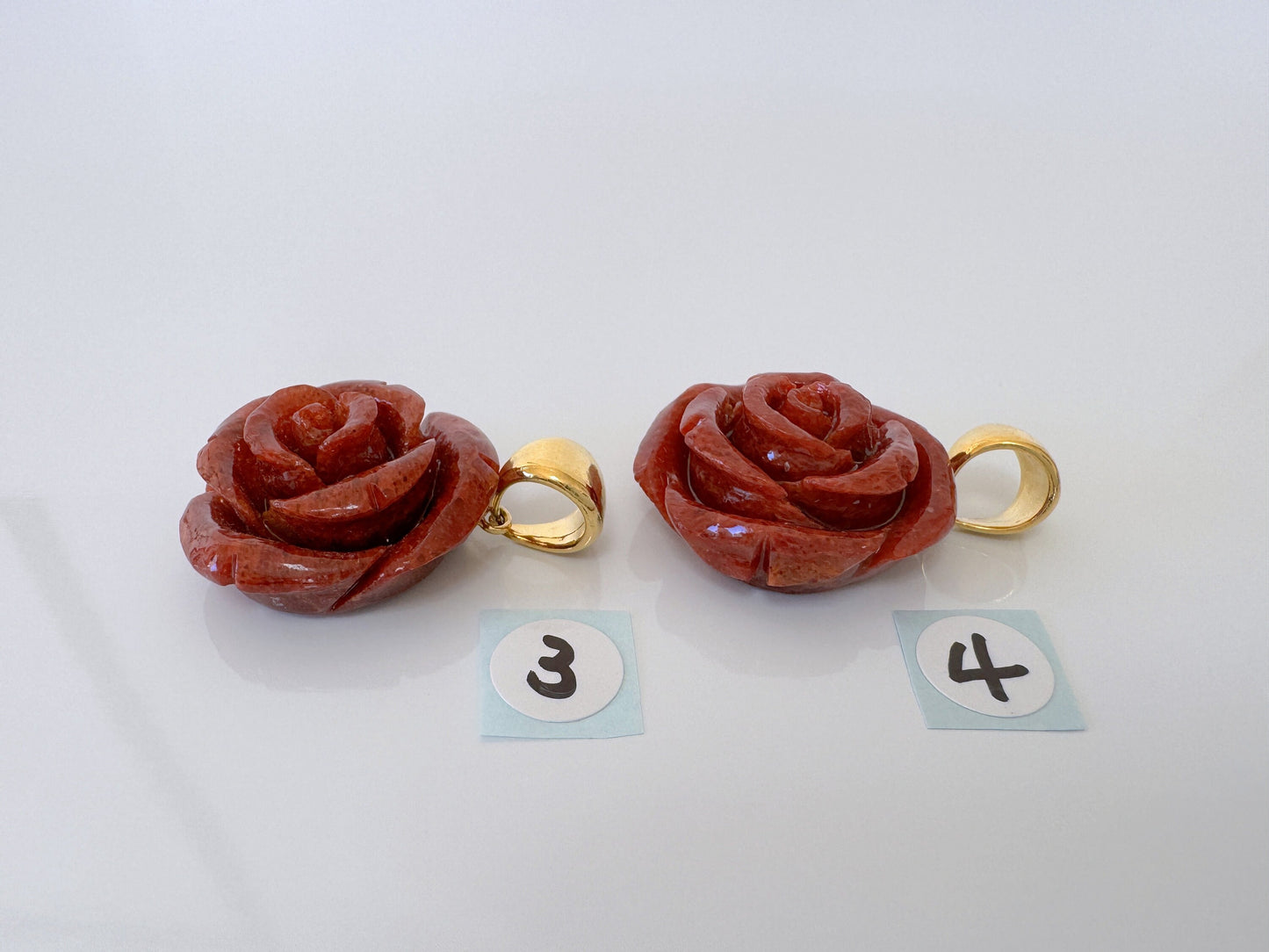 Natural sponge coral  rose pendant 20mm, coral rose pendant, price per piece