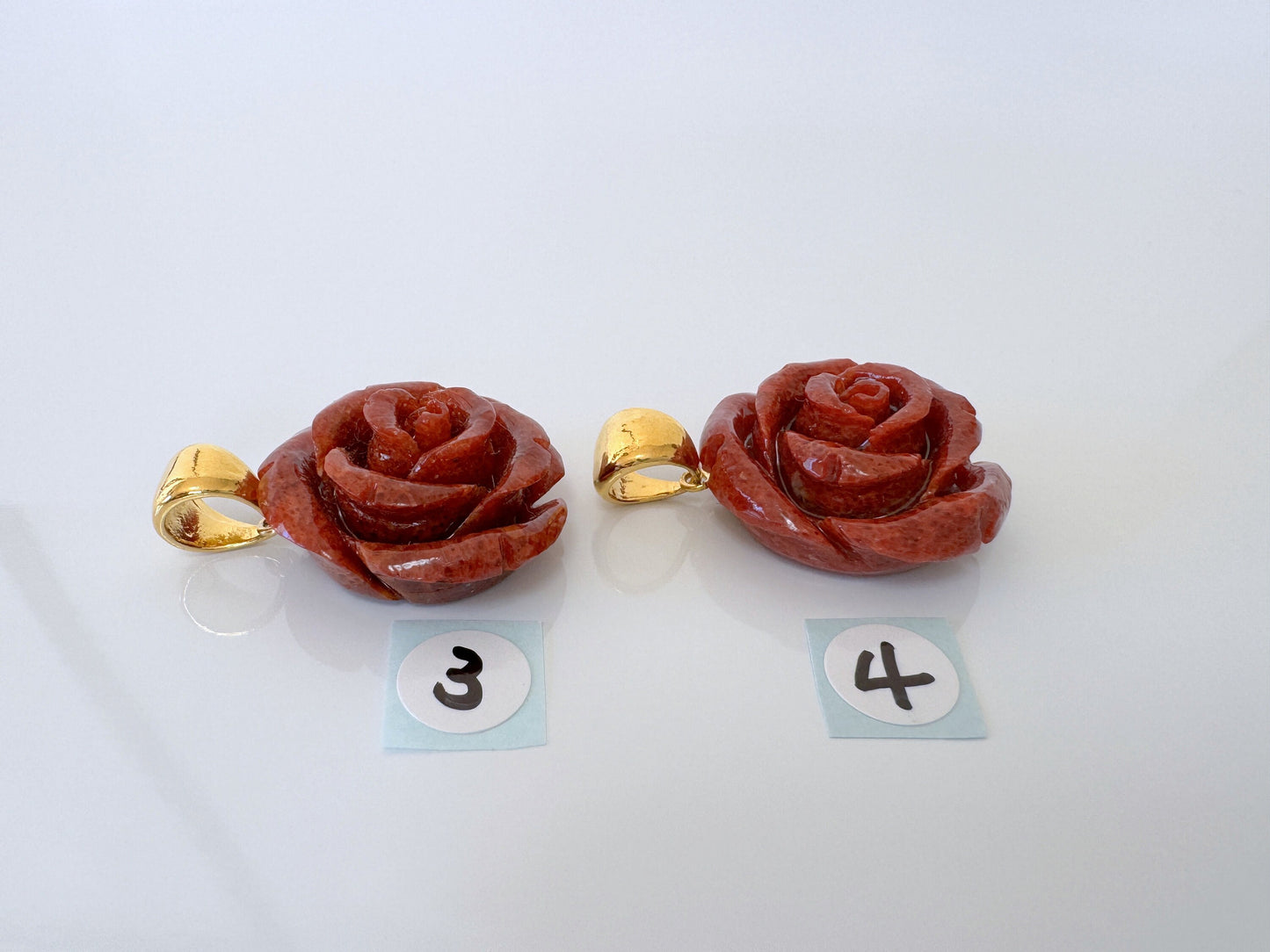 Natural sponge coral  rose pendant 20mm, coral rose pendant, price per piece