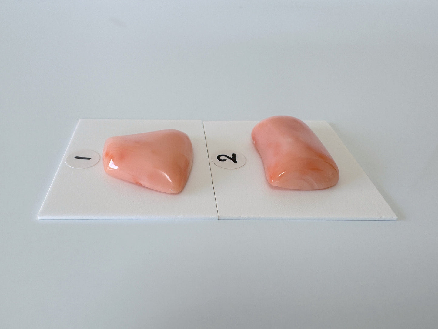 Natural Deep Sea Coral Natural Shape Cabochon, Natural Pink Coral Loose, 21x23.8mm & 27x16mm,  for Jewelry Making